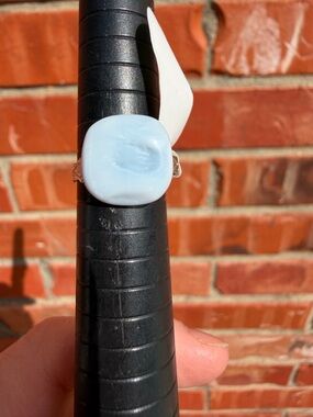 Light Blue Opal Statement Ring